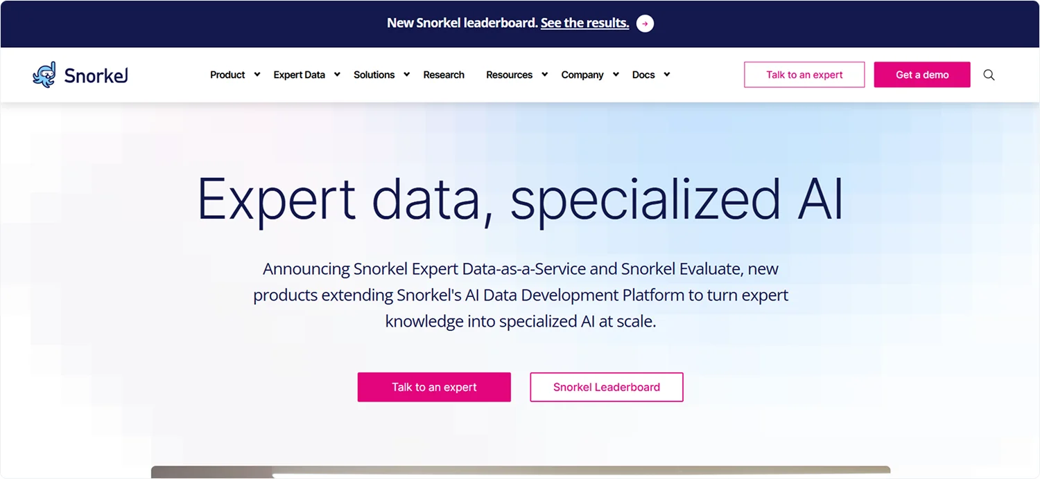 snorkel-ai-homepage